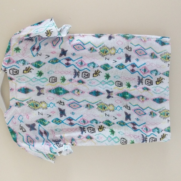 NWOT Zadig & Voltaire Tito Kilim Top In Neutrals T-shirt - Picture 8 of 15